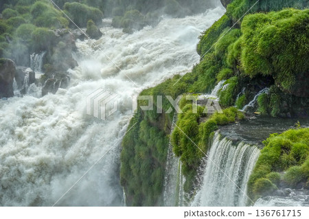 Iguazu falls waterfalls Scenic destination Iguazu falls waterfalls Scenic destination 136761715