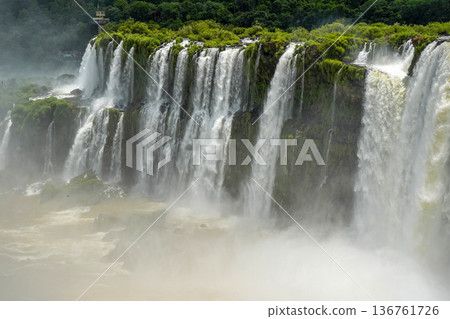 Iguazu falls waterfalls Scenic destination Iguazu falls waterfalls Scenic destination 136761726