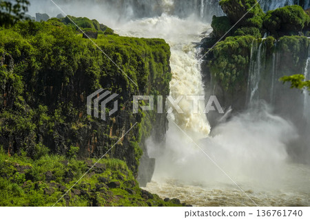 Iguazu falls waterfalls Scenic destination Iguazu falls waterfalls Scenic destination 136761740