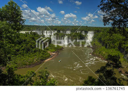 Iguazu falls waterfalls Scenic destination Iguazu falls waterfalls Scenic destination 136761745