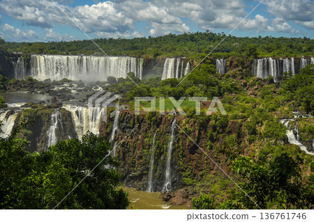 Iguazu falls waterfalls Scenic destination Iguazu falls waterfalls Scenic destination 136761746