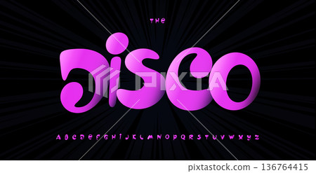Bouncy Pink Font Logo Alphabet Magenta 3D Lowercase Playful Typography, Bold Soft Rounded Funny Lettering for Retro Groovy Disco Title Text, Girls Party Headline, Nightlife Typography. Vector Typeset Bouncy Pink Font Logo Alphabet Magenta 3D Lowercase Playful Typography, Bold Soft Rounded Funny Lettering for Retro Groovy Disco Title Text, Girls Party Headline, Nightlife Typography. Vector Typeset 136764415