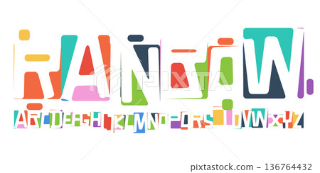 Festival Font Logo Alphabet Carnival Letter Set Modern Typography, Fun Art Creative Typographic Design for Bright Summer Poster Headline, Color Type Symbol Logotype, Colorful Fonts. Vector Typeface Festival Font Logo Alphabet Carnival Letter Set Modern Typography, Fun Art Creative Typographic Design for Bright Summer Poster Headline, Color Type Symbol Logotype, Colorful Fonts. Vector Typeface 136764432