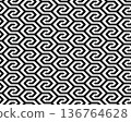 Abstract background with black wave lines on a white background 136764628