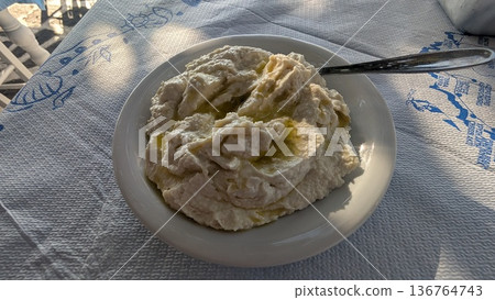 Taramosalata, a Greek fish roe dip Taramosalata, a Greek fish roe dip 136764743