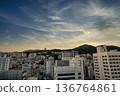 Dramatic evening view of Busan 136764861