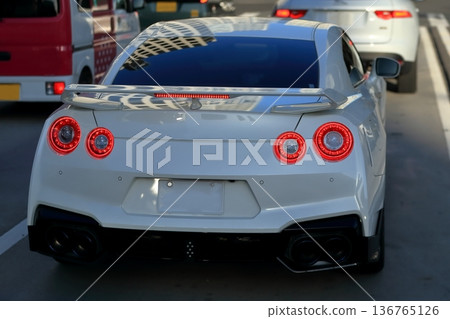 Car tail lights Car tail lights 136765126