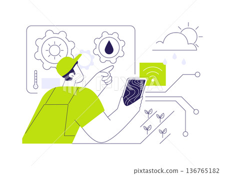 Climate Monitoring isolated cartoon vector illustrations. Climate Monitoring isolated cartoon vector illustrations. 136765182