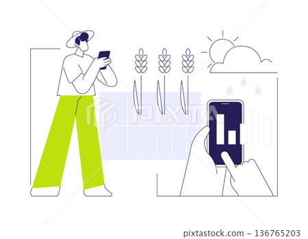 Weather conditions isolated cartoon vector illustrations. Weather conditions isolated cartoon vector illustrations. 136765203