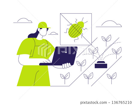 Integrated pest management isolated cartoon vector illustrations. Integrated pest management isolated cartoon vector illustrations. 136765210