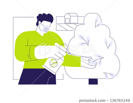 Fungicides abstract concept vector illustration. Fungicides abstract concept vector illustration. 136765249