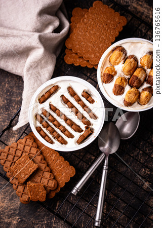 Trendy viral Japanese yogurt cheesecake 136765616