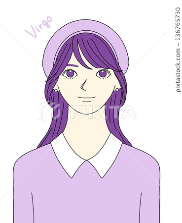 處女座圖案女孩 處女座圖案女孩 136765730