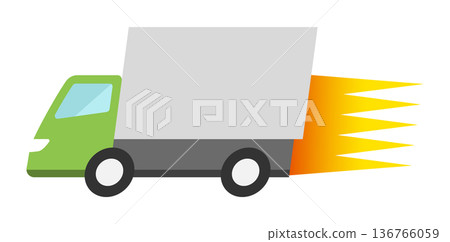 快速行駛的卡車 快速行駛的卡車 136766059