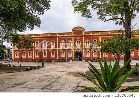 Palacete Provincial in Manaus, Brazil. Until 1888 served as Military Police Headquarters of Amazonas. Now a Museum of Archeology 136766543
