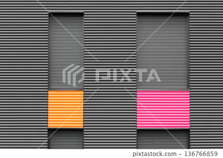 Windows with roller shutter Windows with roller shutter 136766859