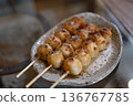 Delicious grilled dumplings 136767785