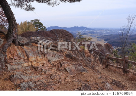 View of Tengu Rock from Karasawayama Castle (Sano City, Tochigi Prefecture) View of Tengu Rock from Karasawayama Castle (Sano City, Tochigi Prefecture) 136769094