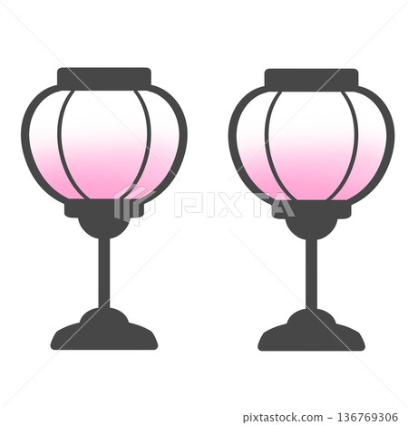 Bonbori illustration Bonbori illustration 136769306