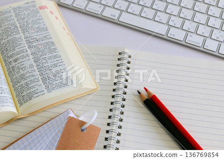 Education image, exam takers, exam study Education image, exam takers, exam study 136769854