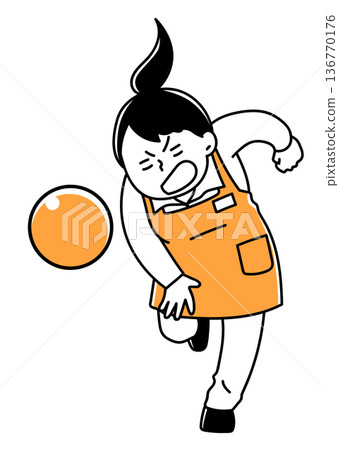 店員投擲防犯罪彩球_單色 136770176