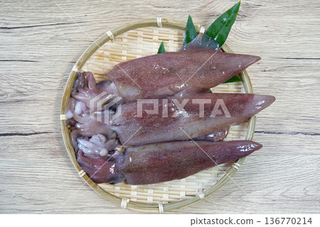 Swordtip squid with a sweet and rich taste Swordtip squid with a sweet and rich taste 136770214