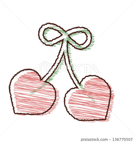 櫻桃插圖素材 136770507