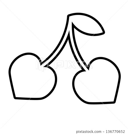 櫻桃插圖素材 136770652