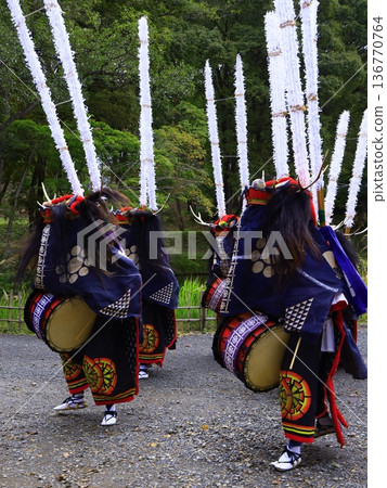 Performing Kagura at the Kagura Country Festival Performing Kagura at the Kagura Country Festival 136770764