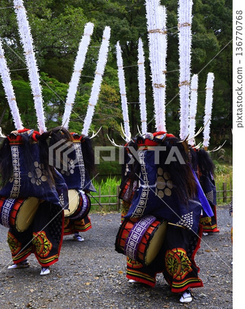 Performing Kagura at the Kagura Country Festival Performing Kagura at the Kagura Country Festival 136770768