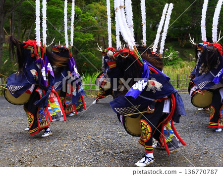 Performing Kagura at the Kagura Country Festival Performing Kagura at the Kagura Country Festival 136770787