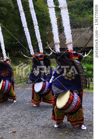 Performing Kagura at the Kagura Country Festival Performing Kagura at the Kagura Country Festival 136770806