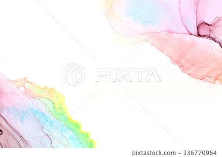 Beautiful watercolor frame for adults Beautiful watercolor frame for adults 136770964