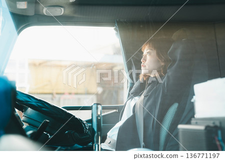 Truck waiting for cargo Truck waiting for cargo 136771197