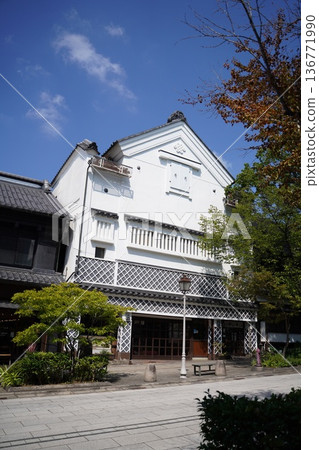 善光寺的入口和古老的街景 136771990