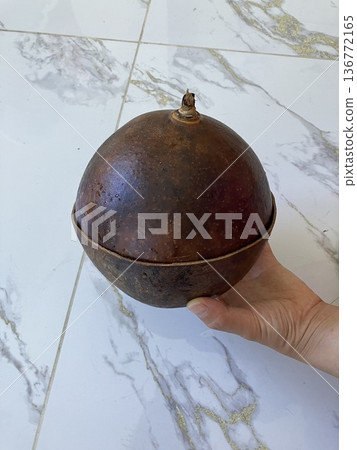 A bowl made from calabash nuts A bowl made from calabash nuts 136772165