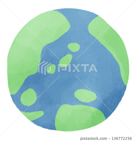 地球插畫素材 | 地球、環境、永續發展目標 136772256