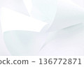 Curved cut of paper, cosmetic business background 136772871