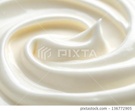 白色乳霜質地材質（保濕、柔滑、保濕圖片裁切） 136772905