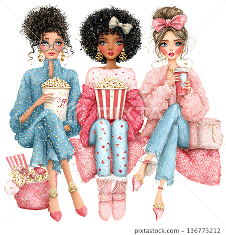 girls in a party hat girls in a party hat 136773212