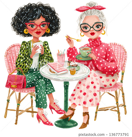 girls in a national costumes 136773791