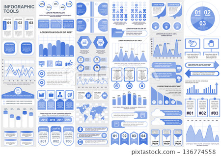 Bundle infographic elements data visualization vector design template. Can be used for steps, business processes, workflow, diagram, flowchart concept, timeline, marketing icons, info graphics. Bundle infographic elements data visualization vector design template. Can be used for steps, business processes, workflow, diagram, flowchart concept, timeline, marketing icons, info graphics. 136774558