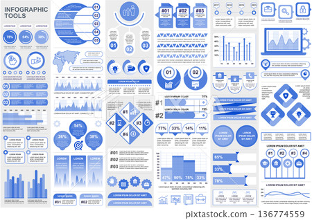 Bundle infographic elements data visualization vector design template. Can be used for steps, business processes, workflow, diagram, flowchart concept, timeline, marketing icons, info graphics. Bundle infographic elements data visualization vector design template. Can be used for steps, business processes, workflow, diagram, flowchart concept, timeline, marketing icons, info graphics. 136774559