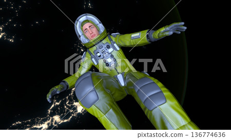 astronaut and earth 136774636
