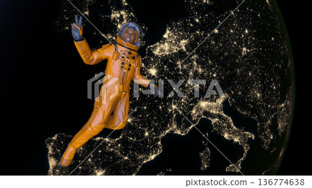 宇航員和地球 136774638