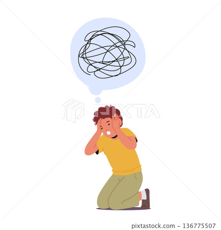 Young Boy With Autism Battles The Depression, Seeking Understanding In A World That Misunderstands His Struggles Young Boy With Autism Battles The Depression, Seeking Understanding In A World That Misunderstands His Struggles 136775507