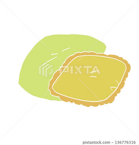 黃色靠墊插圖 黃色靠墊插圖 136776316