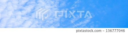 A simple landscape of refreshing blue sky and clouds A simple landscape of refreshing blue sky and clouds 136777046