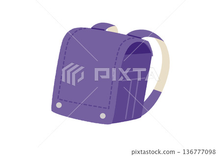 Hand-drawn style blue school bag vector illustration Hand-drawn style blue school bag vector illustration 136777098