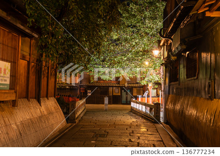京都府：京都祇園白川夜景 136777234